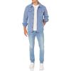 imageAmazon Essentials Mens LongSleeve Polar Fleece Shirt Jacket for WinterIndigo Blue Heather
