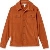 imageAmazon Essentials Mens LongSleeve Polar Fleece Shirt Jacket for WinterNutmeg