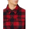 imageAmazon Essentials Mens LongSleeve Polar Fleece Shirt Jacket for WinterRed Buffalo Check