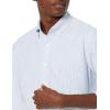 imageAmazon Essentials Mens LongSleeve RegularFit Stretch Oxford Shirt Available in Big ampamp TallPowder Blue White Vertical Stripe
