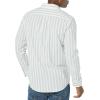 imageAmazon Essentials Mens LongSleeve SlimFit Stretch Poplin ShirtBlue White Stripe