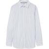 imageAmazon Essentials Mens LongSleeve SlimFit Stretch Poplin ShirtBlue White Stripe
