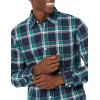 imageAmazon Essentials Mens LongSleeve SlimFit Stretch Poplin ShirtDark Green Navy Medium Plaid