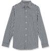 imageAmazon Essentials Mens LongSleeve SlimFit Stretch Poplin ShirtDark Navy Gingham