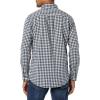 imageAmazon Essentials Mens LongSleeve SlimFit Stretch Poplin ShirtDark Navy Gingham