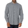 imageAmazon Essentials Mens LongSleeve SlimFit Stretch Poplin ShirtDark Navy Gingham
