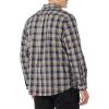 imageAmazon Essentials Mens LongSleeve SlimFit Stretch Poplin ShirtGold Navy Checked
