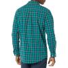 imageAmazon Essentials Mens LongSleeve SlimFit Stretch Poplin ShirtGreen Gold Checked