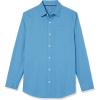 imageAmazon Essentials Mens LongSleeve SlimFit Stretch Poplin ShirtLight Blue
