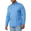 imageAmazon Essentials Mens LongSleeve SlimFit Stretch Poplin ShirtLight Blue