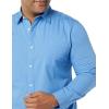 imageAmazon Essentials Mens LongSleeve SlimFit Stretch Poplin ShirtLight Blue