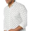 imageAmazon Essentials Mens LongSleeve SlimFit Stretch Poplin ShirtLight Blue Bird Print