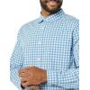 imageAmazon Essentials Mens LongSleeve SlimFit Stretch Poplin ShirtLight Blue White Gingham