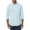 imageAmazon Essentials Mens LongSleeve SlimFit Stretch Poplin ShirtLight Blue White Medium Plaid