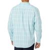 imageAmazon Essentials Mens LongSleeve SlimFit Stretch Poplin ShirtLight Blue White Medium Plaid