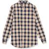 imageAmazon Essentials Mens LongSleeve SlimFit Stretch Poplin ShirtNavy Peach Plaid