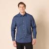imageAmazon Essentials Mens LongSleeve SlimFit Stretch Poplin ShirtNavy Purple Floral