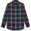 imageAmazon Essentials Mens LongSleeve SlimFit Stretch Poplin ShirtNavy Red Teal Blue Plaid