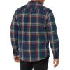 imageAmazon Essentials Mens LongSleeve SlimFit Stretch Poplin ShirtNavy Red Teal Blue Plaid
