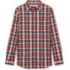 imageAmazon Essentials Mens LongSleeve SlimFit Stretch Poplin ShirtNavy Red White Plaid