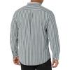 imageAmazon Essentials Mens LongSleeve SlimFit Stretch Poplin ShirtNavy Stripe