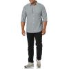 imageAmazon Essentials Mens LongSleeve SlimFit Stretch Poplin ShirtNavy Stripe