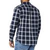 imageAmazon Essentials Mens LongSleeve SlimFit Stretch Poplin ShirtNavy White Buffalo Plaid