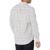 imageAmazon Essentials Mens LongSleeve SlimFit Stretch Poplin ShirtPink White Buffalo Plaid