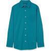 imageAmazon Essentials Mens LongSleeve SlimFit Stretch Poplin ShirtTeal Blue
