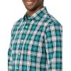 imageAmazon Essentials Mens LongSleeve SlimFit Stretch Poplin ShirtTeal Blue White Plaid