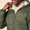 imageAmazon Essentials Mens LongSleeve WaterResistant SherpaLined Puffer JacketDark Olive