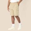 imageAmazon Essentials Mens LooseFit 11quot Long Cargo ShortTaupe