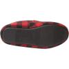 imageAmazon Essentials Mens Microsuede Moccasin SlippersBlack Red Buffalo Check