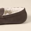imageAmazon Essentials Mens Microsuede Moccasin SlippersDark Brown Faux Leather