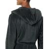 imageAmazon Essentials Mens MidLength Plush RobeCharcoal
