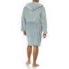 imageAmazon Essentials Mens MidLength Plush RobeGrey