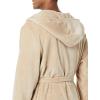 imageAmazon Essentials Mens MidLength Plush RobeTaupe