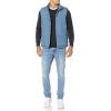 imageAmazon Essentials Mens Midweight FleeceLined Insulated Puffer VestLight Blue