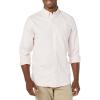 imageAmazon Essentials Mens Oxford Shirt SlimFit Stretch LongSleeve Button UpPale Pink