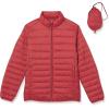 imageAmazon Essentials Mens Packable Lightweight WaterResistant Puffer Jacket Available in Big ampamp TallBrick Red