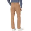 imageAmazon Essentials Mens Pants RelaxedFit 5Pockets Stretch TwillDark Khaki Brown