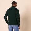 imageAmazon Essentials Mens QuarterZip RibKnit RelaxedFit SweaterDark Green