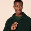 imageAmazon Essentials Mens QuarterZip RibKnit RelaxedFit SweaterDark Green