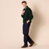imageAmazon Essentials Mens QuarterZip RibKnit RelaxedFit SweaterDark Green