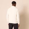 imageAmazon Essentials Mens QuarterZip RibKnit RelaxedFit SweaterEggshell White