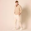 imageAmazon Essentials Mens QuarterZip RibKnit RelaxedFit SweaterLight Camel