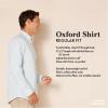 imageAmazon Essentials Mens RegularFit Long Sleeve Oxford ShirtWhite