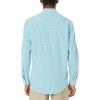 imageAmazon Essentials Mens RegularFit LongSleeve Casual Poplin ShirtAqua Blue Gingham
