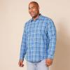 imageAmazon Essentials Mens RegularFit LongSleeve Casual Poplin ShirtAqua Blue Plaid