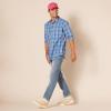 imageAmazon Essentials Mens RegularFit LongSleeve Casual Poplin ShirtAqua Blue Plaid